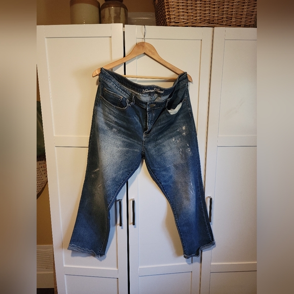 Cropped blue jeans, Universal Thread, Size 18/34R - Picture 1 of 4